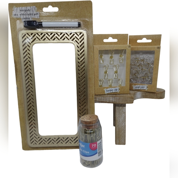 Unbranded 8 Piece Gold Office Set NWOT - Picture 4 of 4